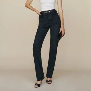 Reformation Cynthia High Rise Straight Long Jeans in Vana (SOLD OUT)